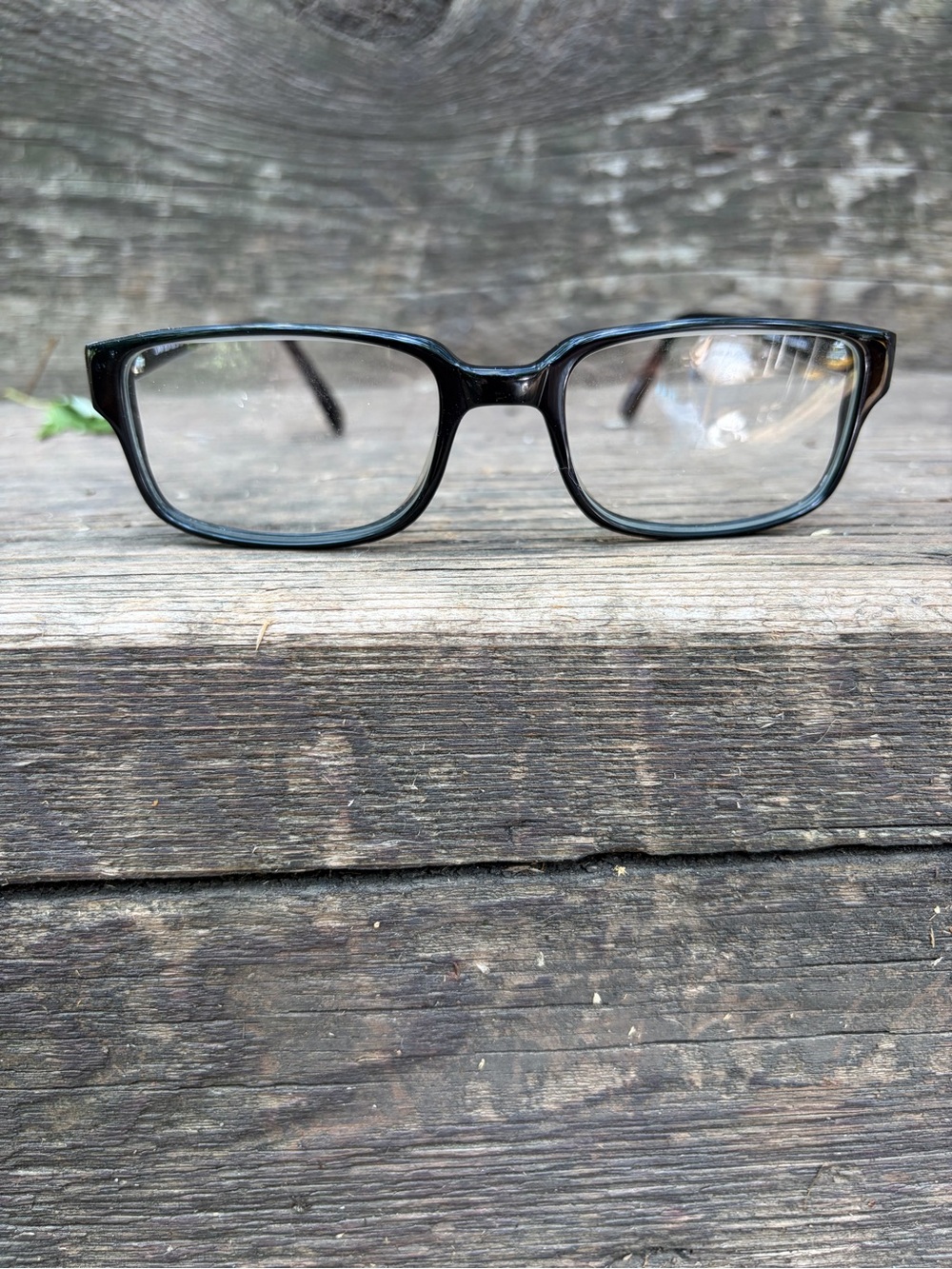 Classic Men's Liam Black-52 Rectangular Eyeglass Frames